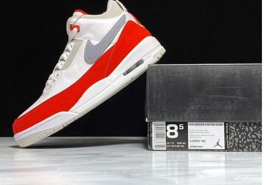 Cheap EP 3 JORDAN CJ0939-100 WHITE CJ0939-100 UNIVERSITY RED AIR TINKER RETRO 0331